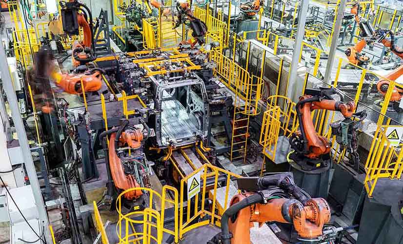 Automated car factory